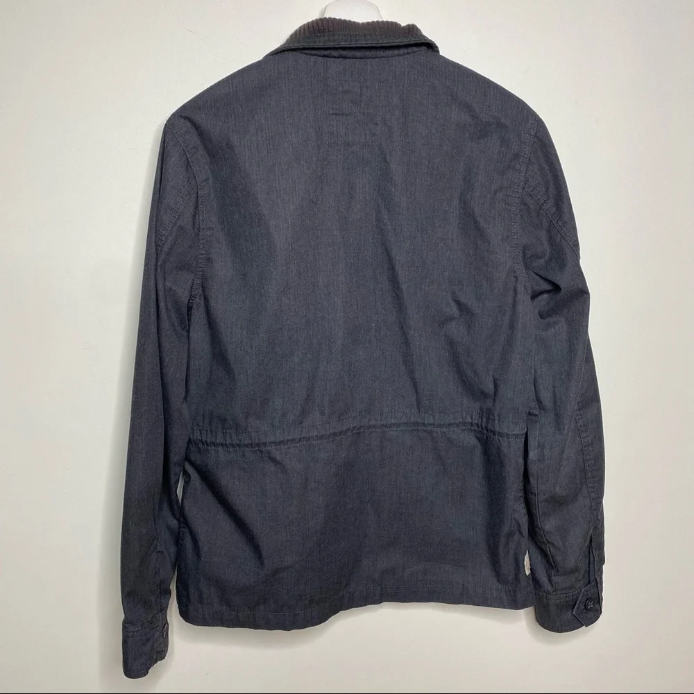 Vans Jacket Grey Full zipper button closure front pockets S